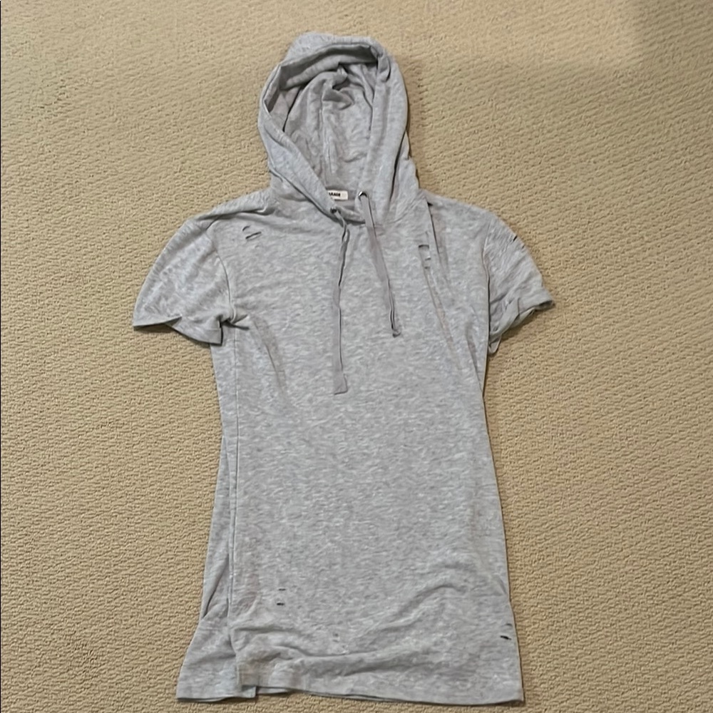 Garage | Grey Distressed Hoodie Dress